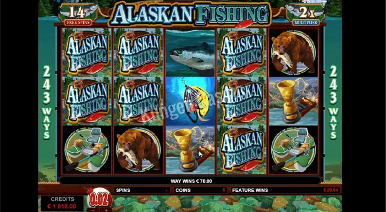 Special symbols in  Alaskan Fishing slot